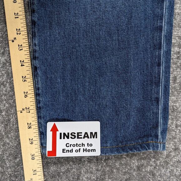 Lands' End Square Rigger Tapered Leg Jeans Men Size 40 Blue Traditional Fit - Picture 14 of 14